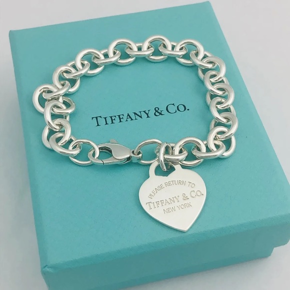 Tiffany & Co. Silver heart bracelet - Picture 1 of 4